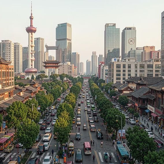 Chengdu city boulevard